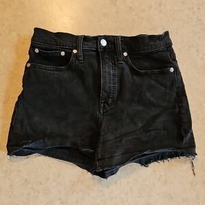 Madewell Black Jean Shorts